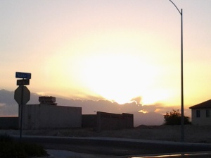 Sunrise on my way to work, Friday, September 5, 2014. 